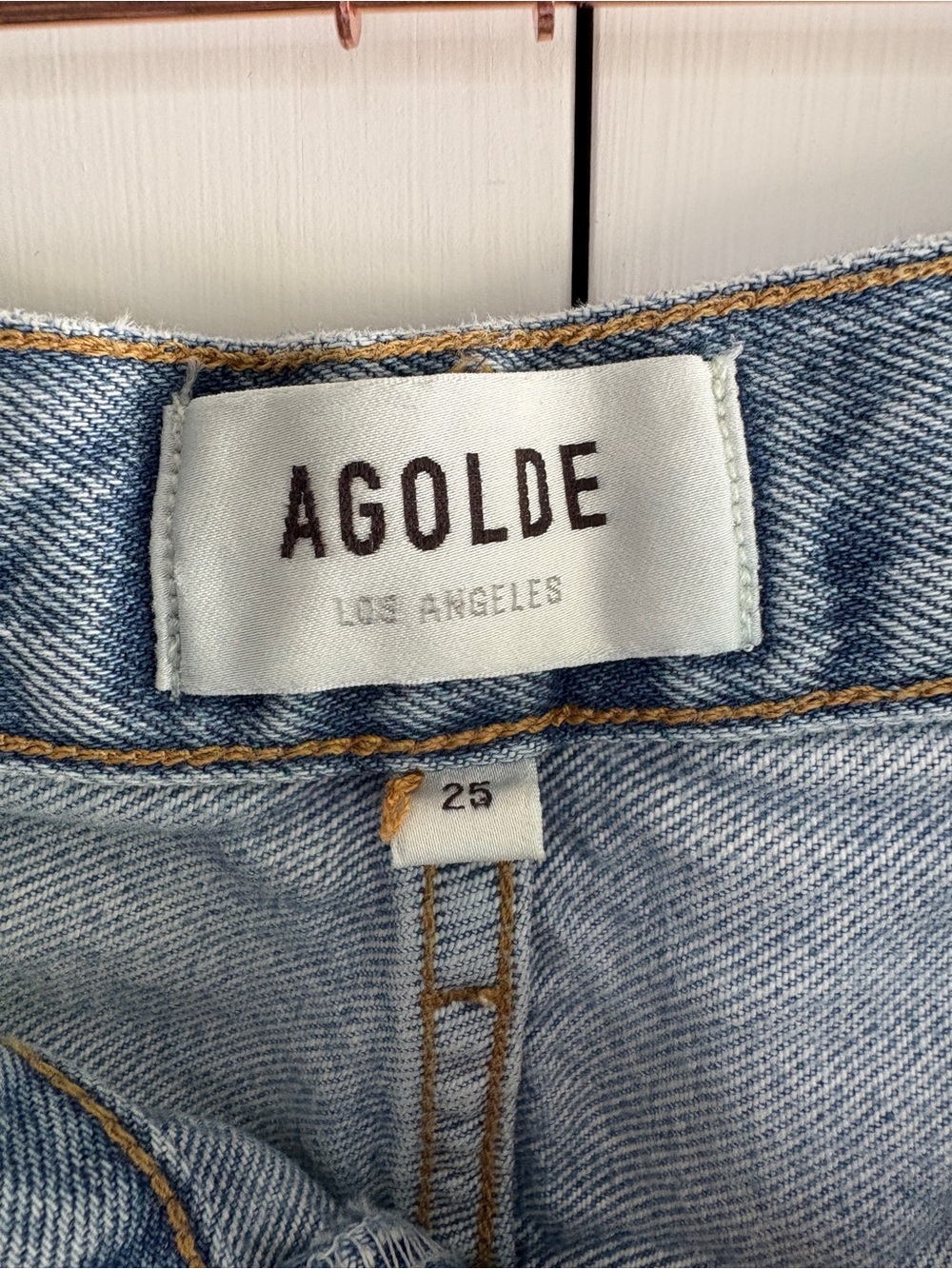 AGolde 90’s Crop Mid Rise Straight Jean - Picture 13 of 14